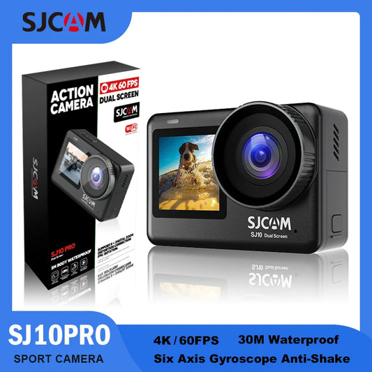 SJCAM SJ10 Pro Doppio Schermo Action Camera 4K 2.33 "Touch Screen Della Macchina Fotografica Impermeabile 5G WiFi Visione Notturna HDR Attivo Video Sport DV